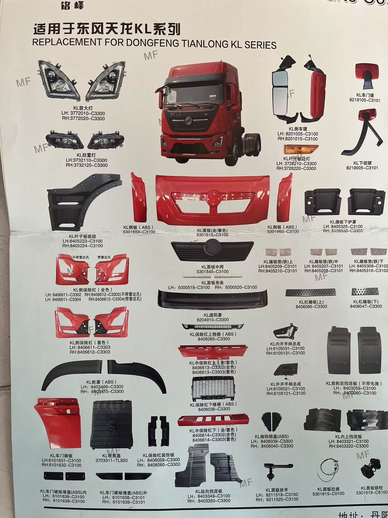 Accessoires de corps et de ch&acirc;ssis